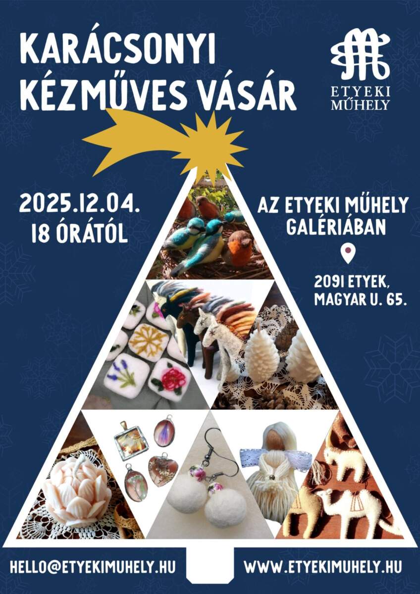 Adventi kézműves vásár az Etyeki Műhelyben